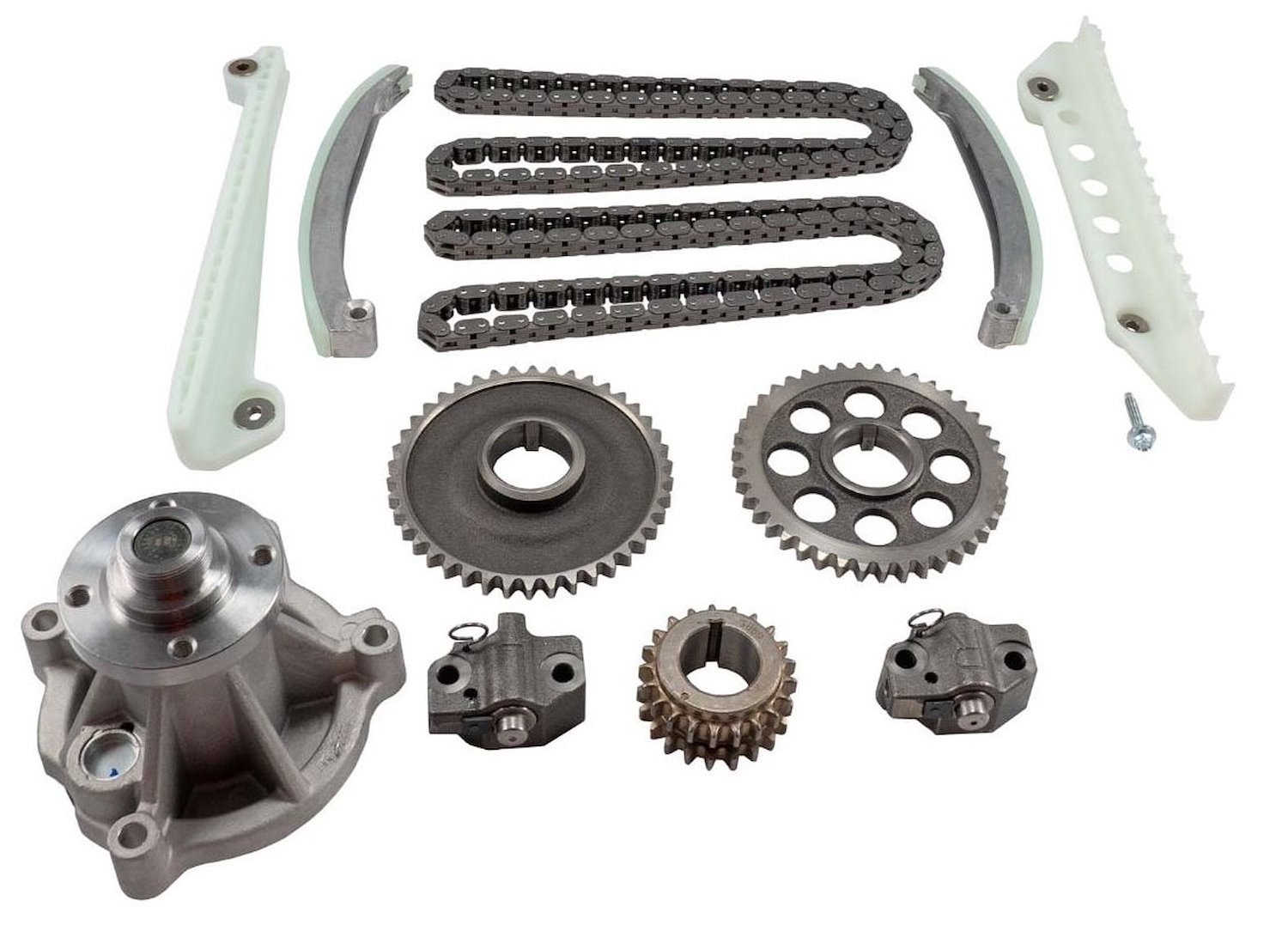 Replacement Engine Timing Chain Kit w/Water Pump Fits Select 1999-2008 Ford Cars, Trucks, SUVs w/4.6L Engine