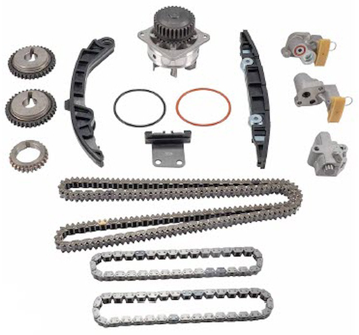 Engine Timing Chain Set and Water Pump Kit for 2007-2008 Fits Infiniti FX35/G35/M35 3.5L V6 DOHC (VQ35DE)