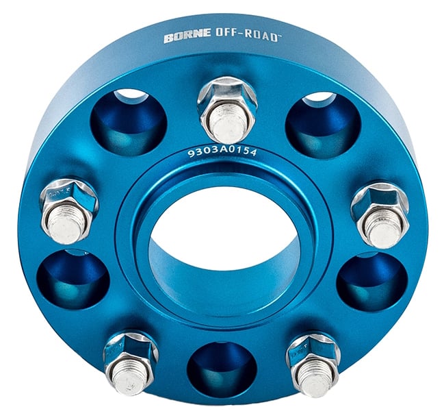 Borne Off-Road 5 x 127 mm Wheel Spacers [1.200 in. Thick] for 2011-2019 Dodge Durango, Select 2011-2020 Jeep Models [Blue]