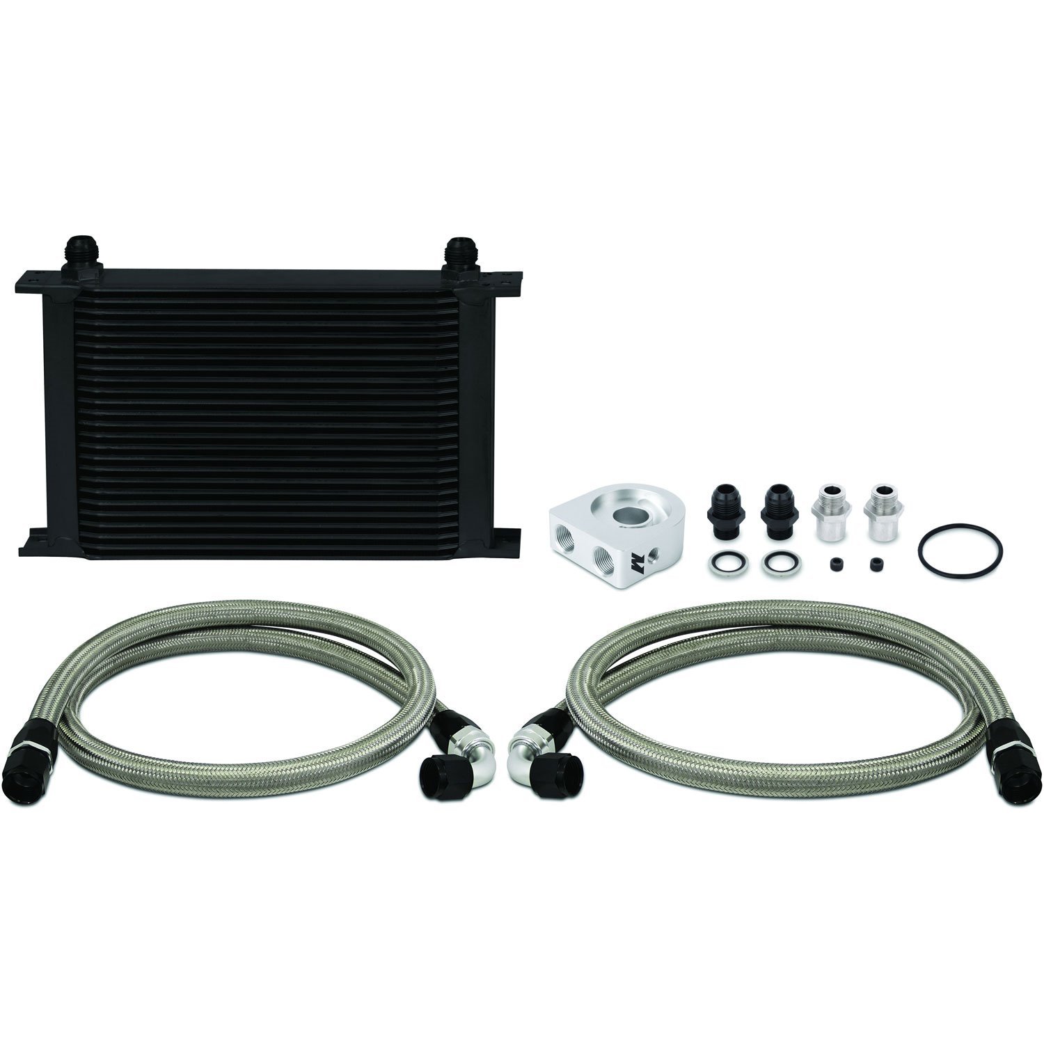 Universal Oil Cooler Kit Black 25 Row - MFG Part No. MMOC-UHBK