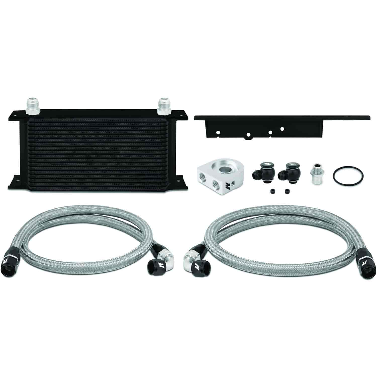 Nissan 350Z / Infiniti G35 Coupe Oil Cooler Kit Black - MFG Part No. MMOC-350Z-03BK
