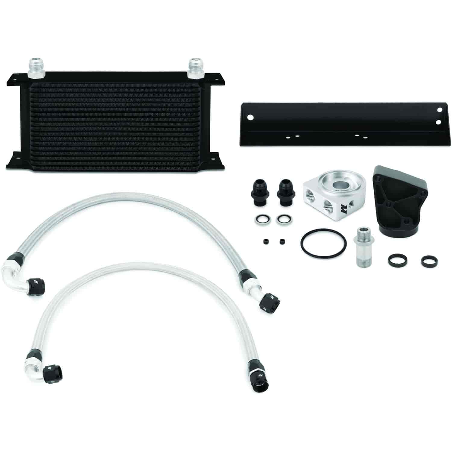 Hyundai Genesis Coupe 3.8L Oil Cooler Kit Black - MFG Part No. MMOC-GEN6-10BK