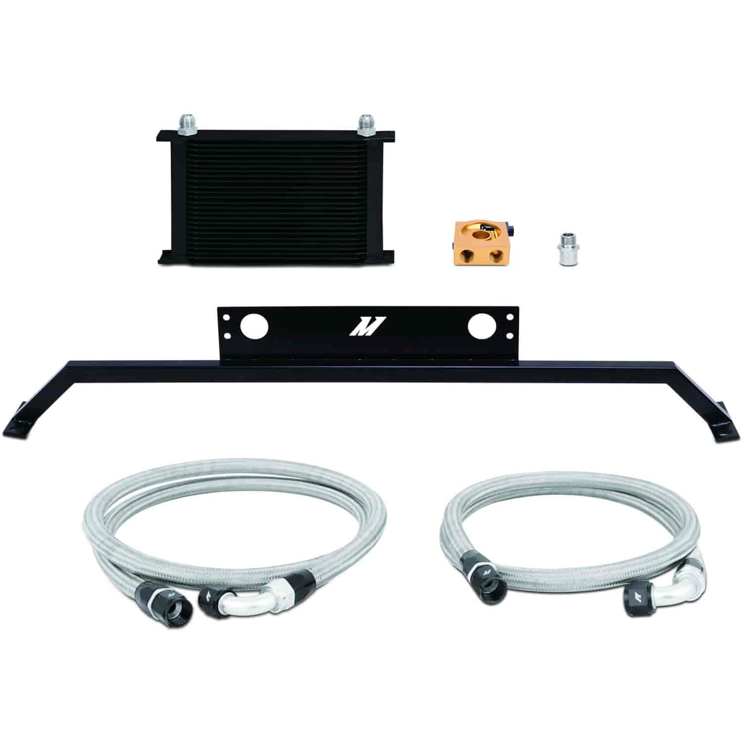 Ford Mustang 5.0L Oil Cooler Kit - MFG Part No. MMOC-MUS-11TBK