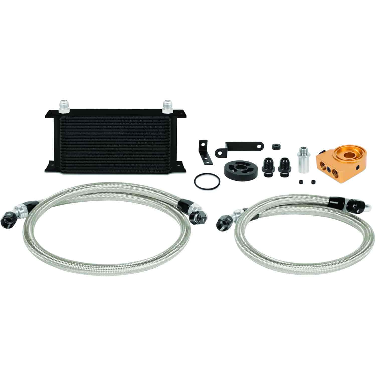 Subaru WRX Thermostatic Oil Cooler Kit Black - MFG Part No. MMOC-WRX-08TBK