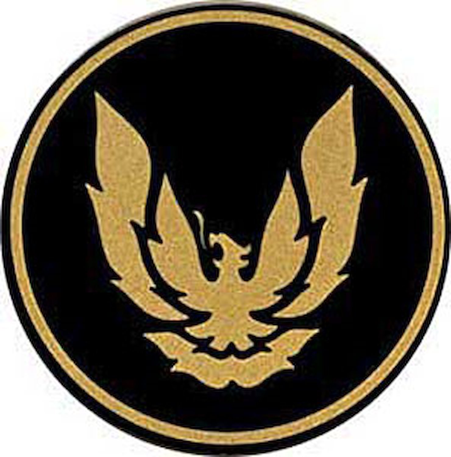 10030413 GTA Wheel Cap Emblem 1982-92 Firebird; Gold/Black; 2-1/8" Diameter