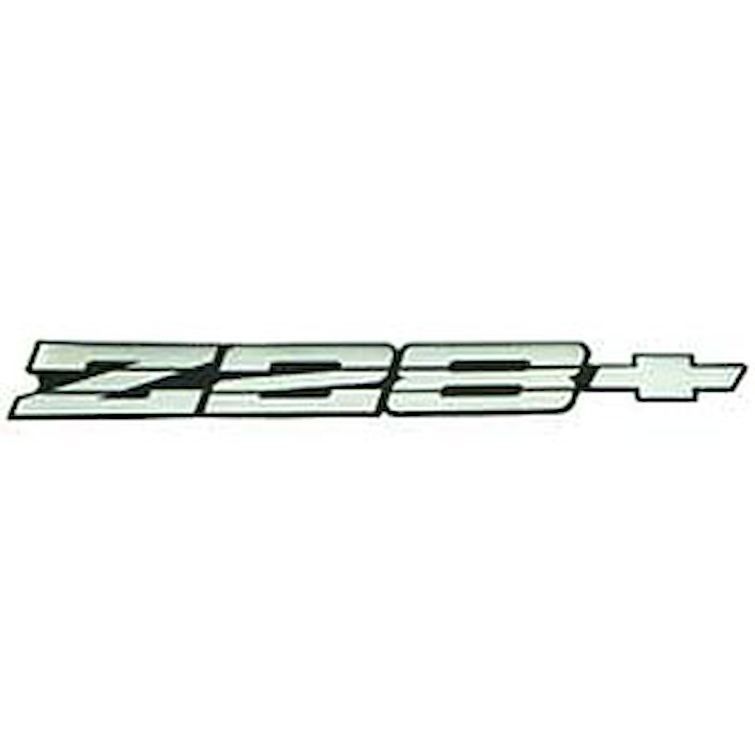 10158545 Rear Panel Emblem 1991-92 Camaro Z28; Silver/Black