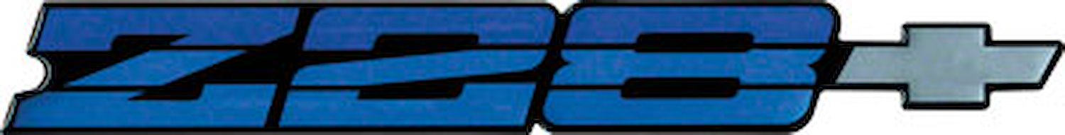 14090241 Rear Panel Emblem 1986-87 Camaro Z28; Blue Metallic