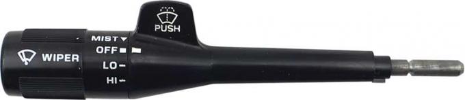 Turn Signal/Combination Switch Lever Fits Select 1982-1989 GM Models w/o Cruise, w/o Pulse Wipers [Black Stem]