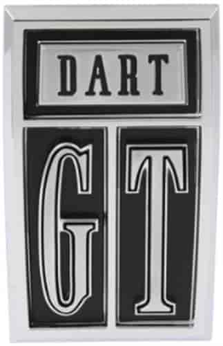 "DART GT" Front Fender Emblem 1967 Dodge Dart