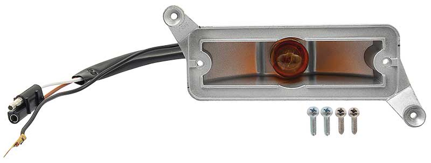 2930530 Park Lamp Housing-1969 Dodge Dart; with Pigtail Connector; RH Passenger Side