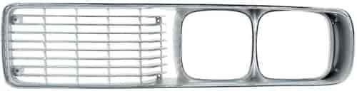 Driver Side Front Grille Assembly 1973-1974 Dodge Charger SE - Chrome Finish