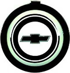 3992304 Horn Cap Emblem-1971-81 Camaro, Nova; Bow Tie with Silver Circle