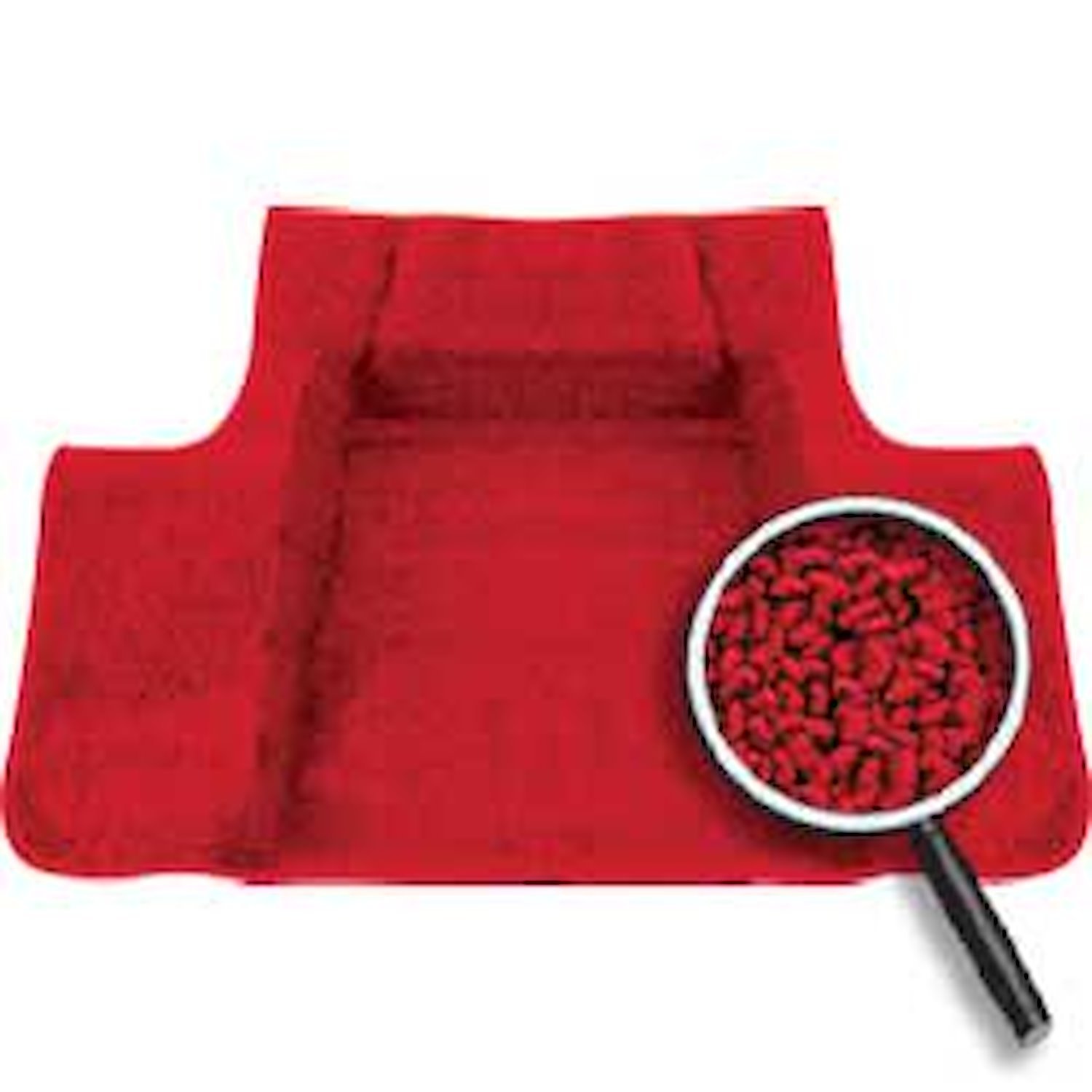 531491502 Molded Trunk Carpet 1968-72 Chevy II, Nova; Loop; Red; Superior OER®