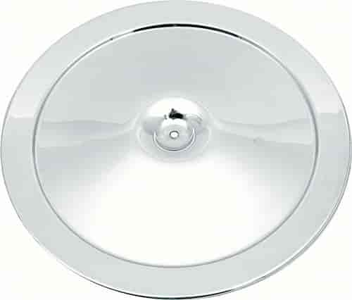 14" Open Element Chrome Air Cleaner Lid with Square Imprint