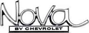 "Nova By Chevrolet" Trunk Emblem 1969-1972 Nova