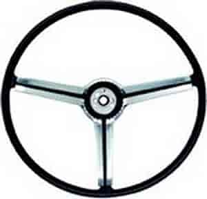 1968 Steering Wheel with Spokes and Brushed Chrome Spider Insert