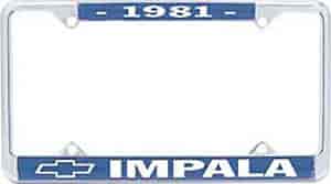 1981 Impala License Plate Frame