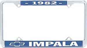 1982 Impala License Plate Frame