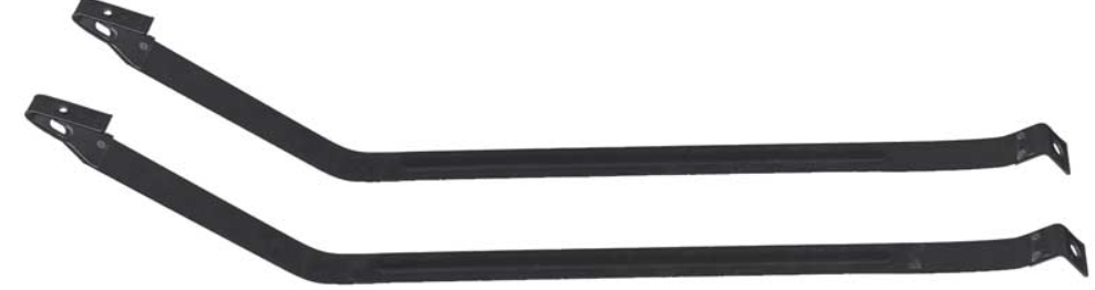 FT2100A Fuel Tank Mounting Straps 1962-67 Chevy II, Nova; EDP Coated Steel; Pair