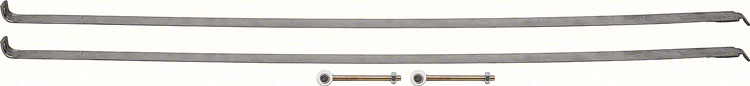 FT6109B Fuel Tank Mounting Strap Set 1968-70 Mopar B-Body; Stainless Steel; with hardware