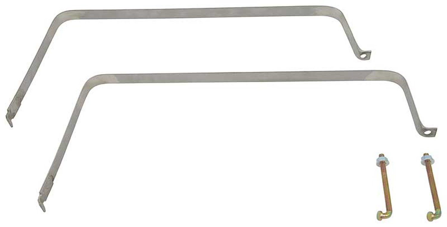FT6110B Fuel Tank Mounting Straps 1970-74 E-Body; Stainless Steel; with Hardware
