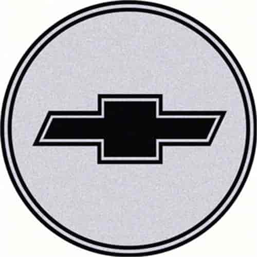R15 Wheel Center Cap Emblem Bow Tie 2-15/16 Black Logo/Silver Background
