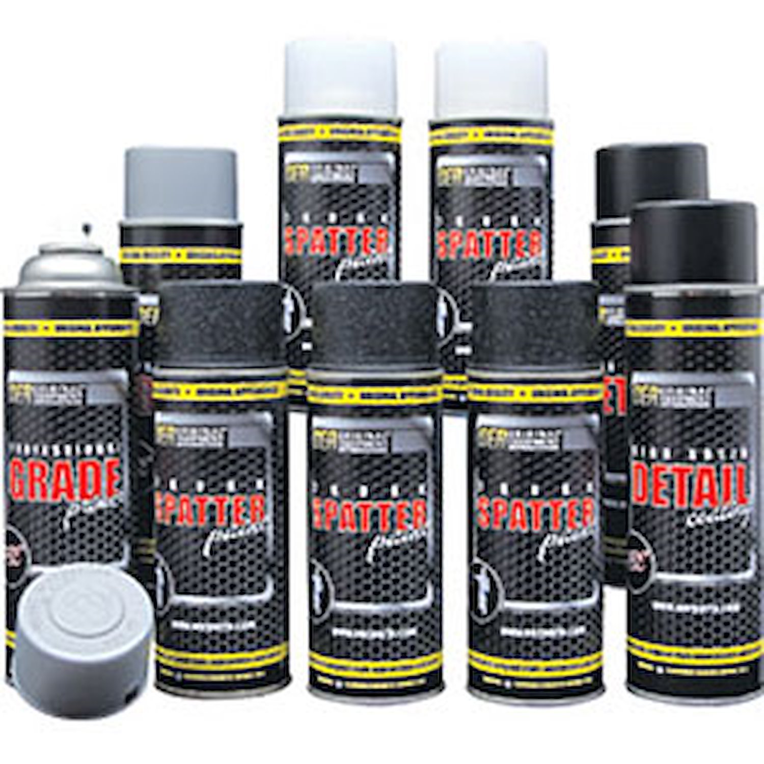 K51493 Trunk Refinishing Kit With Self-Etching Gray Primer OER Black and Gray