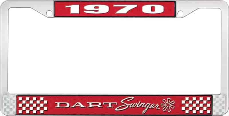 1970 Dart Swinger License Plate Frame - Red