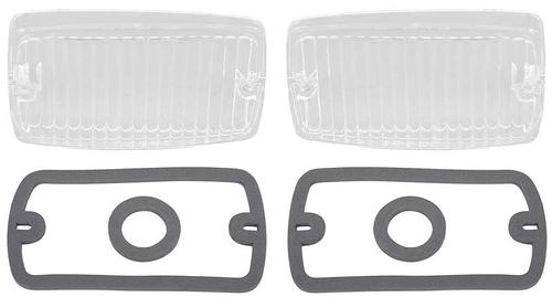 Parking Lamp Lens and Gasket Set for 1970-1972 Plymouth Duster, Scamp, Valiant