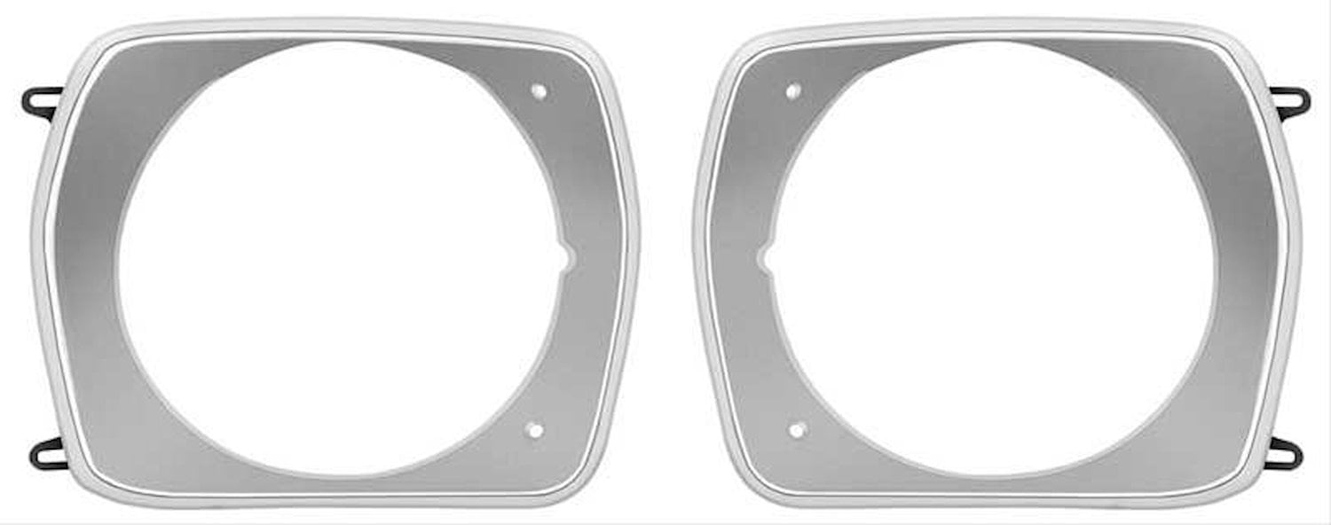 MA3104 Headlamp Bezels 1973-74 Valiant, Duster, Scamp; Pair