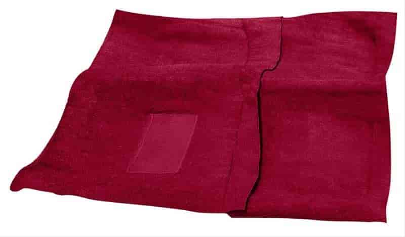 MA511502 Passenger Area Red Loop Carpet Set With Console Strips 1964-66 Barracuda Auto Trans