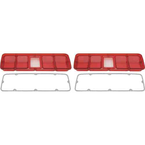 MB2139 Tail Lamp Lenses 1971 Plymouth Road Runner, GTX, Satellite; without Black Trim; Pair