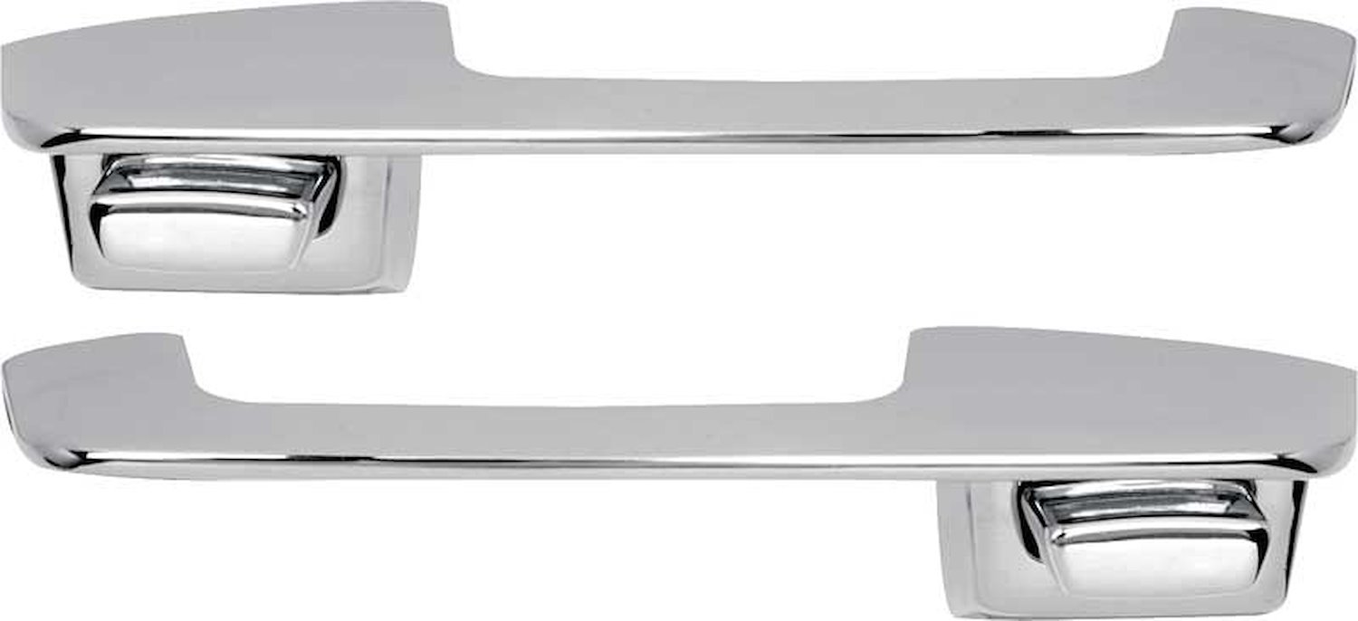 MB2262 Front Outer Door Handle Set 1967-70 Dodge, Plymouth A & B Body; with Chrome Buttons