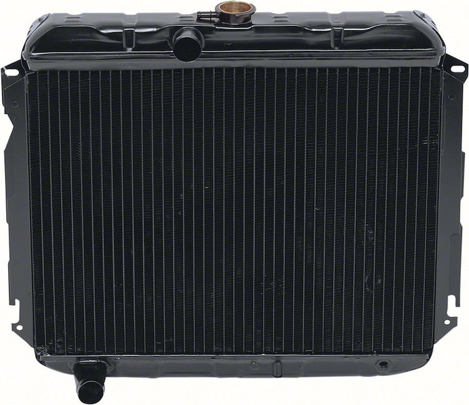 MB2380S Replacement Radiator 1966-69 Mopar B-Body Small Block V8 With Standard Trans 4 Row