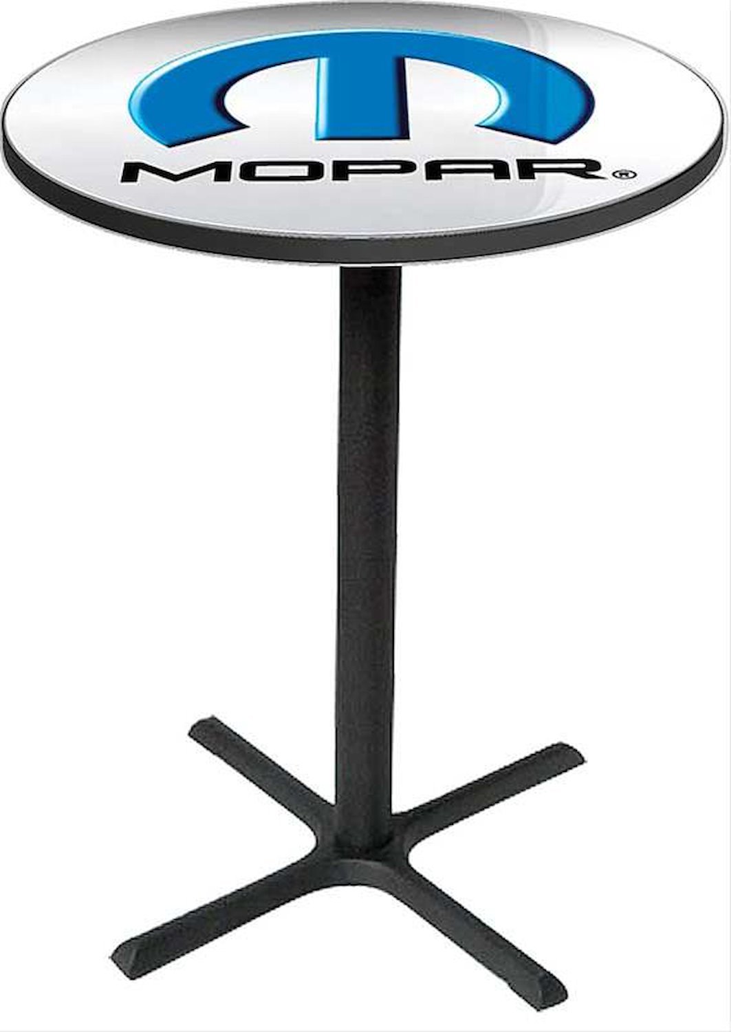 MD671108 Pub Table With Black Base 2001-13 Style Mopar Omega Logo