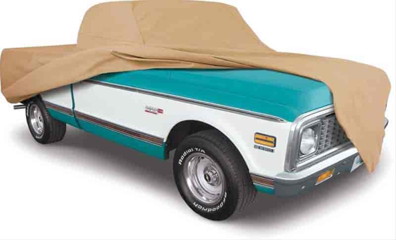 1960-76 CHEVROLET/GMC SHORTBED TRUCK SOFTSHIELD FLANNEL COVER - TAN