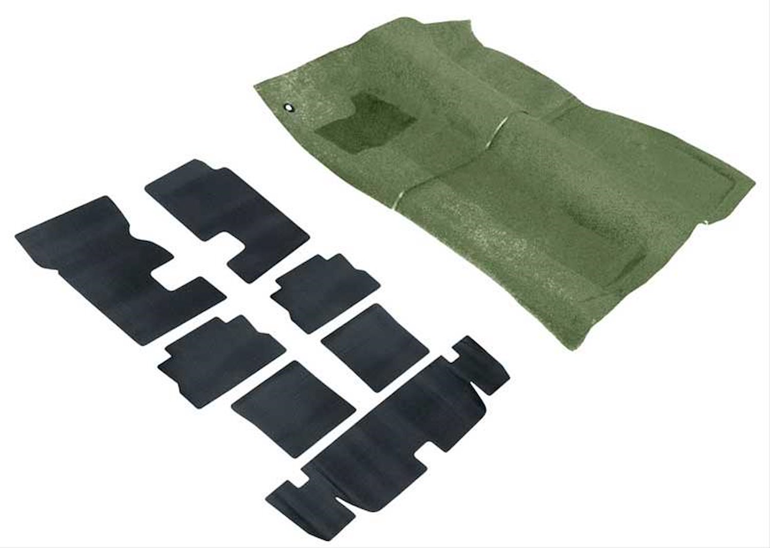 R2014 Molded Carpet And Underlay Set 1969 F-Body Moss Green Loop