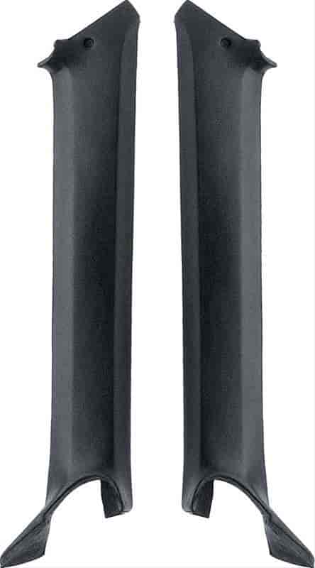 Pillar Post Moldings for 1969 Chevrolet Camaro Convertible [Black]