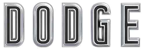 DODGE Trunk Emblem for 1967 Dodge Coronet [5-Letter Set]