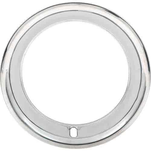 Stainless Steel Round Lip Trim Ring 15" x 7", Repro Wheel Only