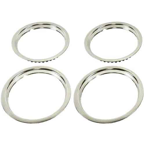 Stainless Steel Round Lip Trim Ring Kit 15" x 5", 15" x 6", 15" x 7", OE Wheel