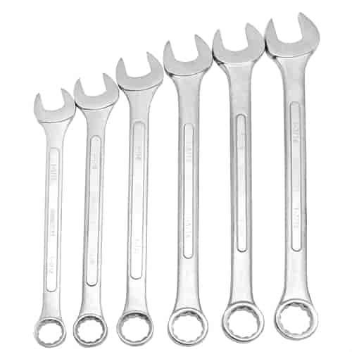 6 Piece SAE Jumbo Combination Wrench Set (1-1/16 - 1-7/16 in.)