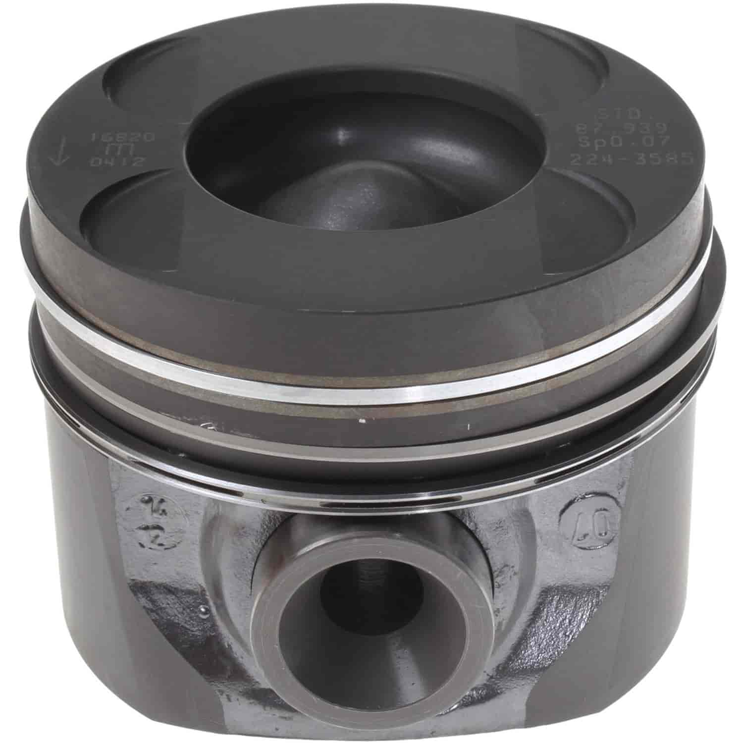 Piston Set With Rings 2004-2006 Mecedes-Benz OM647 L5 2.7L Diesel with 3.465" Bore (Standard)