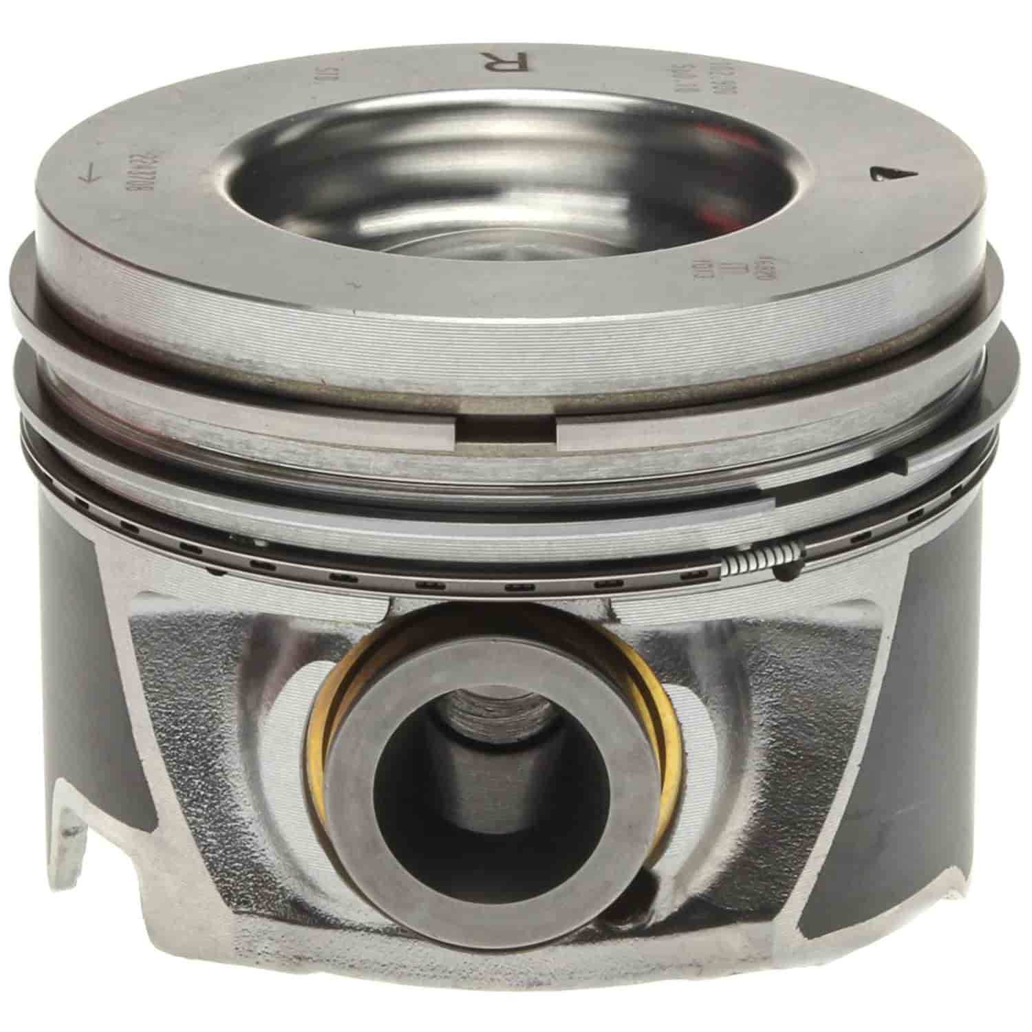 Piston and Rings Set 2006-2010 Chevy/GMC Duramax Diesel V8 6.6L Right Bank with 4.085" Bore (+.030")