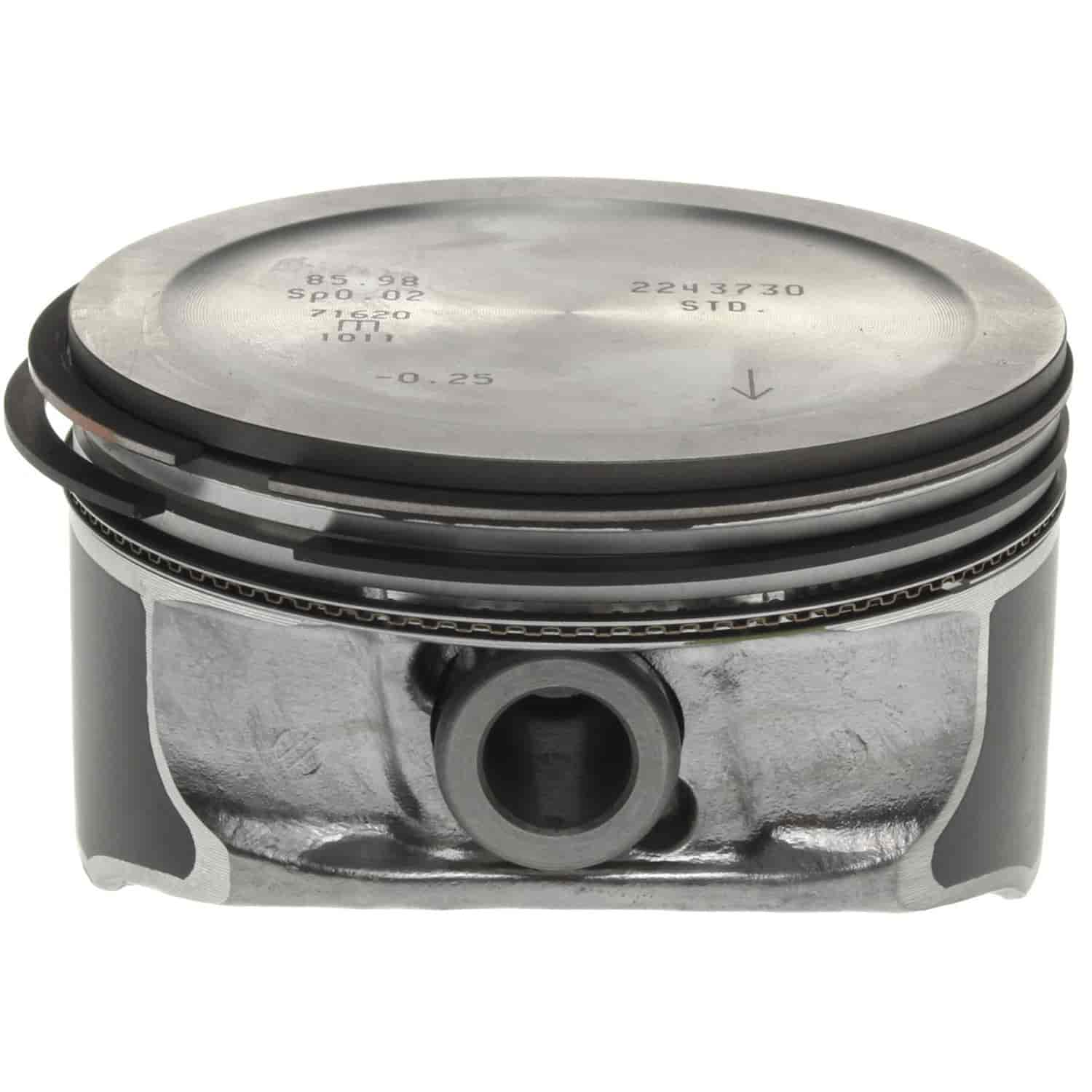 Piston With Rings 2002-2008 GM Ecotec L4 2.2L with 86.0mm Bore (Standard)