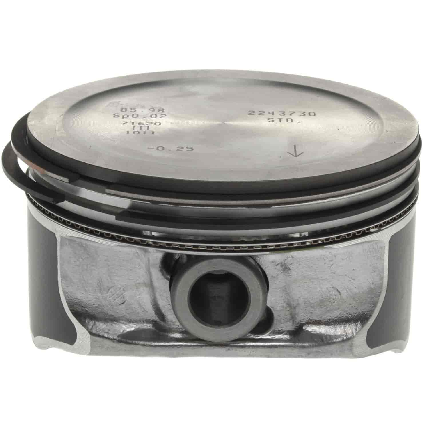 Piston Set With Rings 2002-2008 GM Ecotec L4 2.2L with 86.75mm Bore (+.75mm)