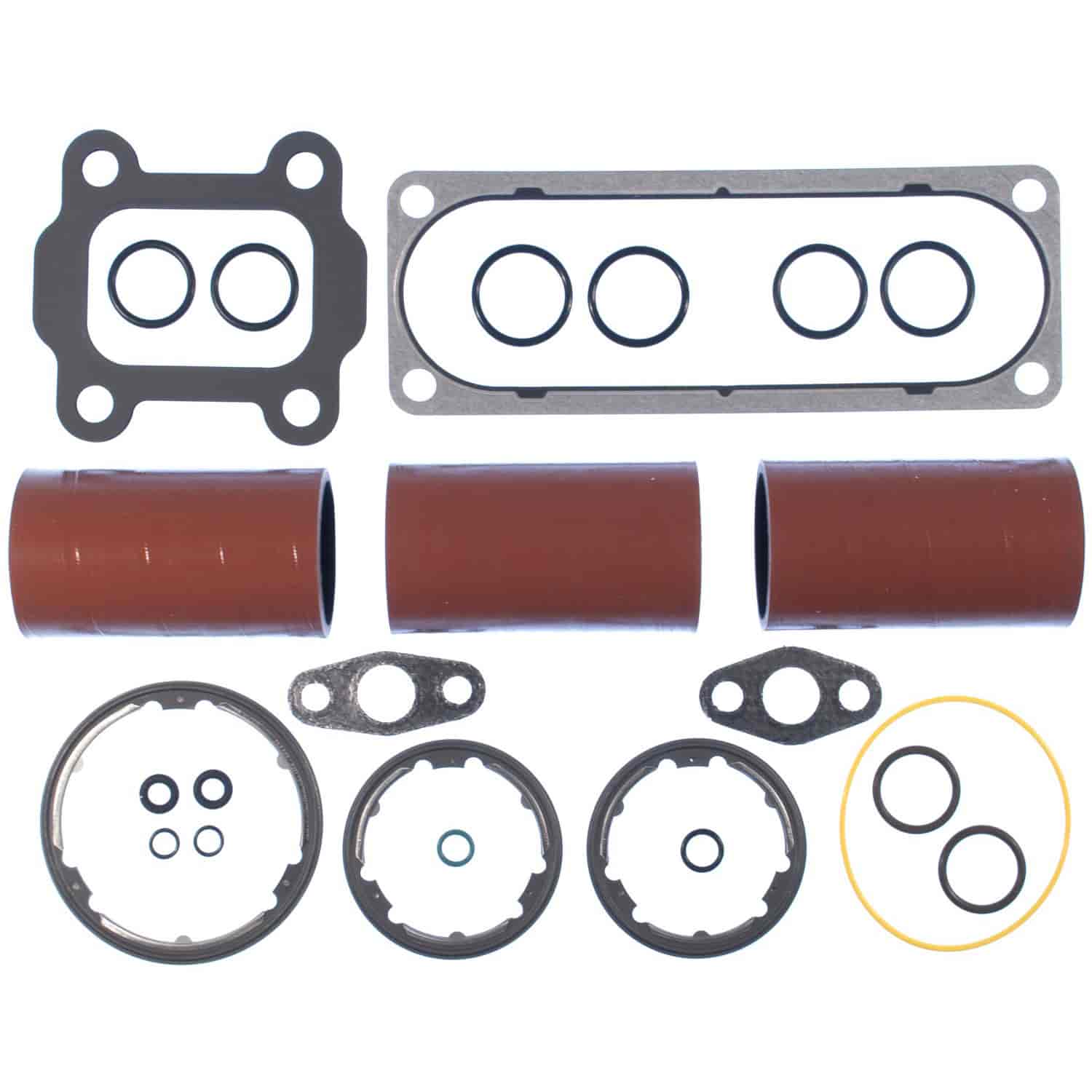 Exhaust Gas Recirculation Cooler Gasket for Cummins ISX EGR Cooler Removal and Replacement Gasket Set