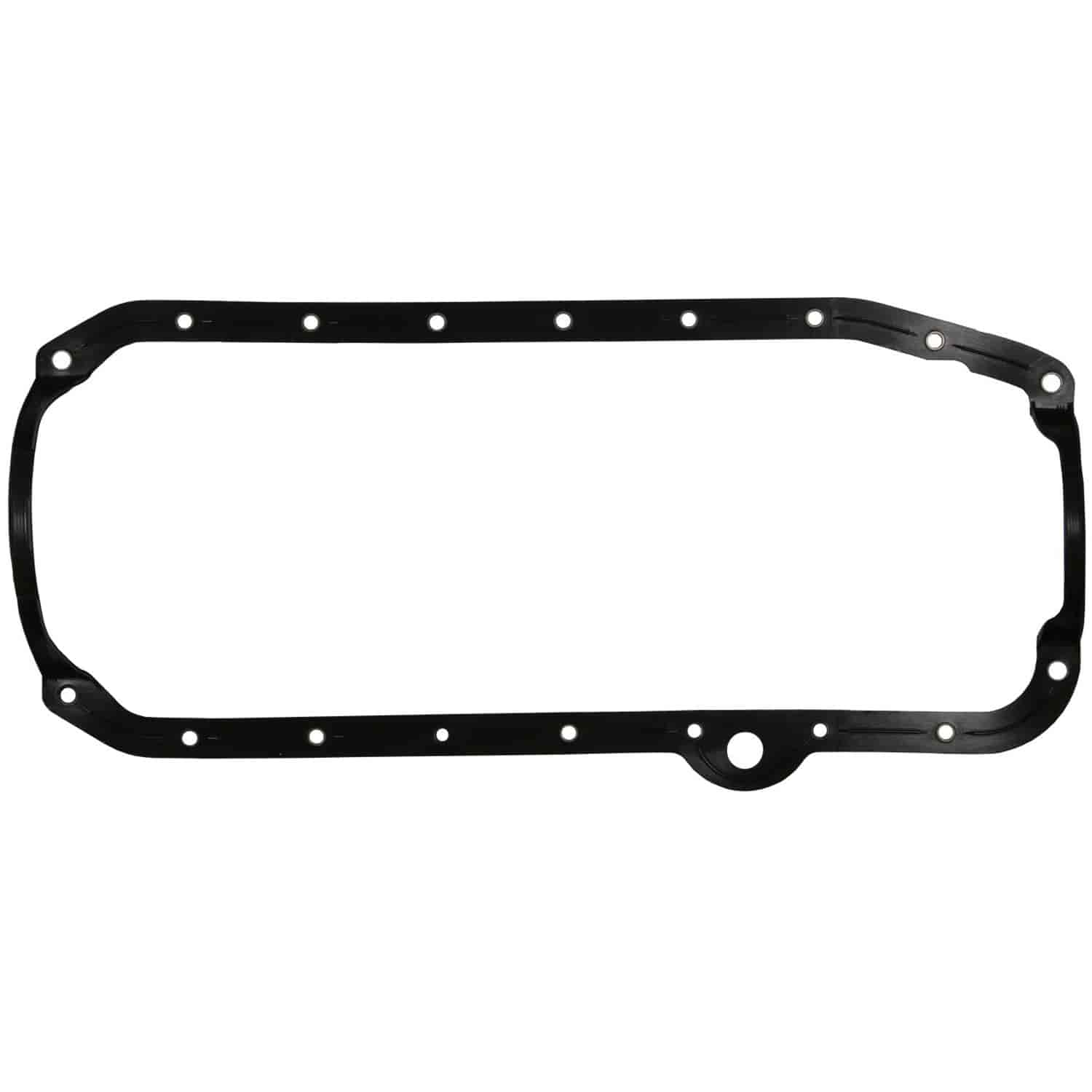 Oil Pan Gasket Set 1980-1985 Small Block Chevy 267/305/350 (4.4/5.0/5.7L) Right Hand Dipstick in Molded Rubber