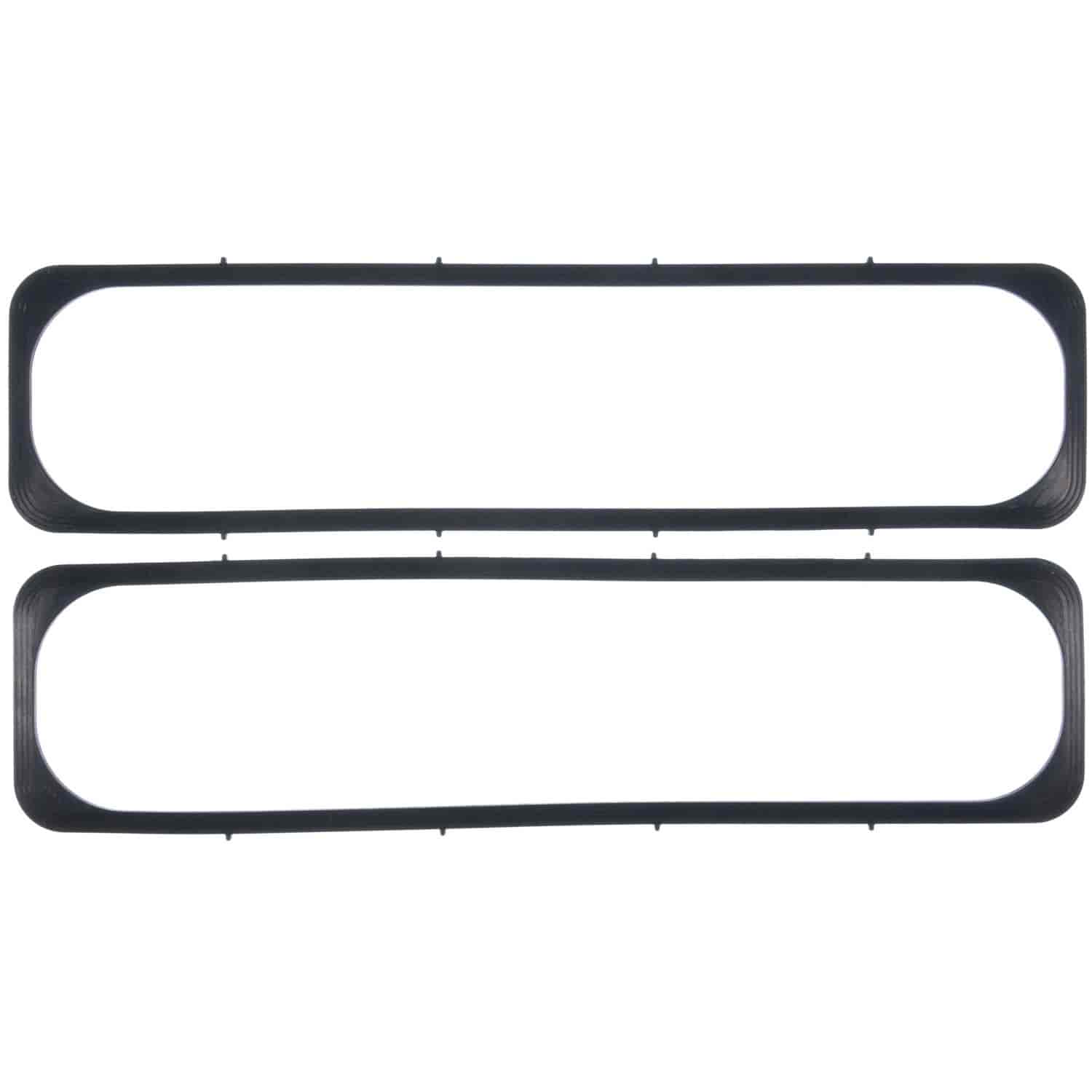 Valve Cover Gasket Set 1987-2002 Small Block Chevy 305/350 (5.0/5.7L) Center Bolt Valve Covers in Molded Rubber