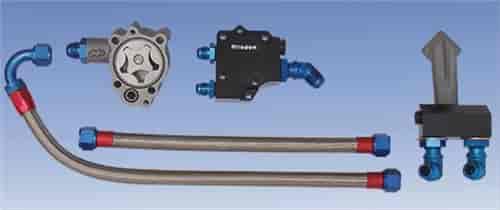 Dual Line for Remote Filter w/Pump & Swivel Pickup 42 Hemi or Wedge, w/Motor Plate